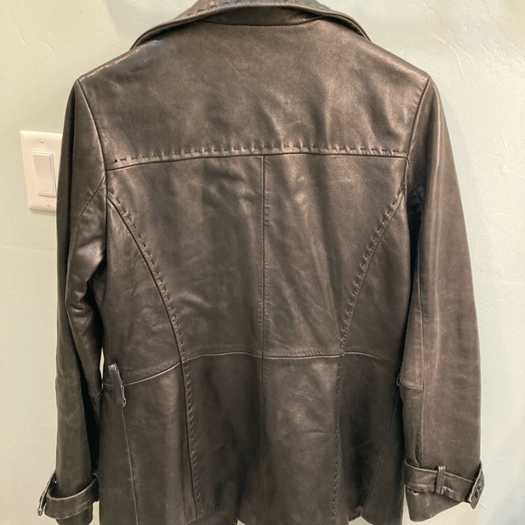 Vintage Wilson Leather Woman’s Coat-great details - Picture 7 of 9